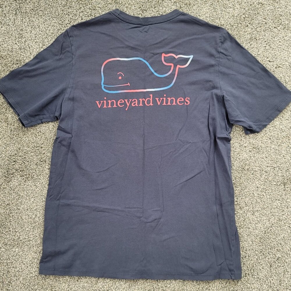 Boys Vineyard Vines Dark Grey T-shirt XL18 Or Women's Size Small